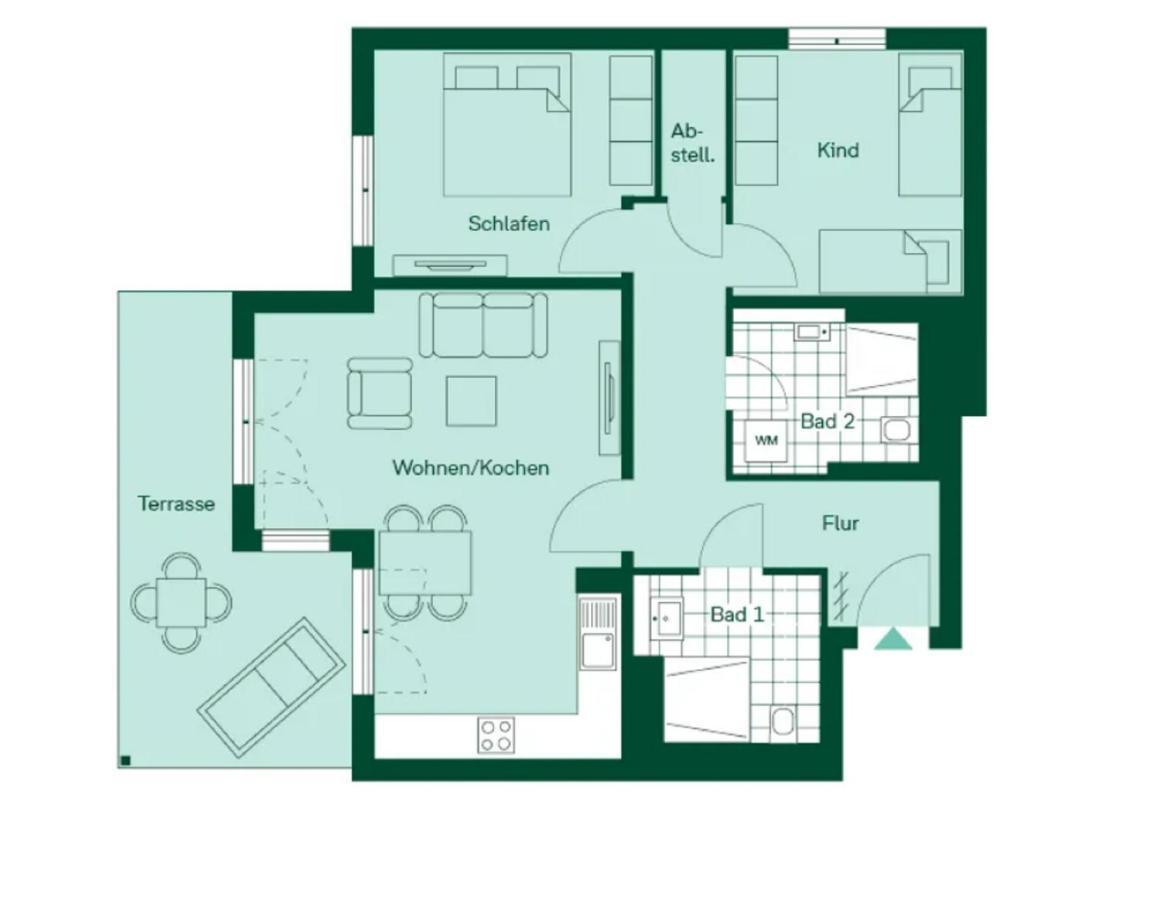 Terrassenwohnung "Gartenblick" - Haffresidenz Garz  Esterno foto